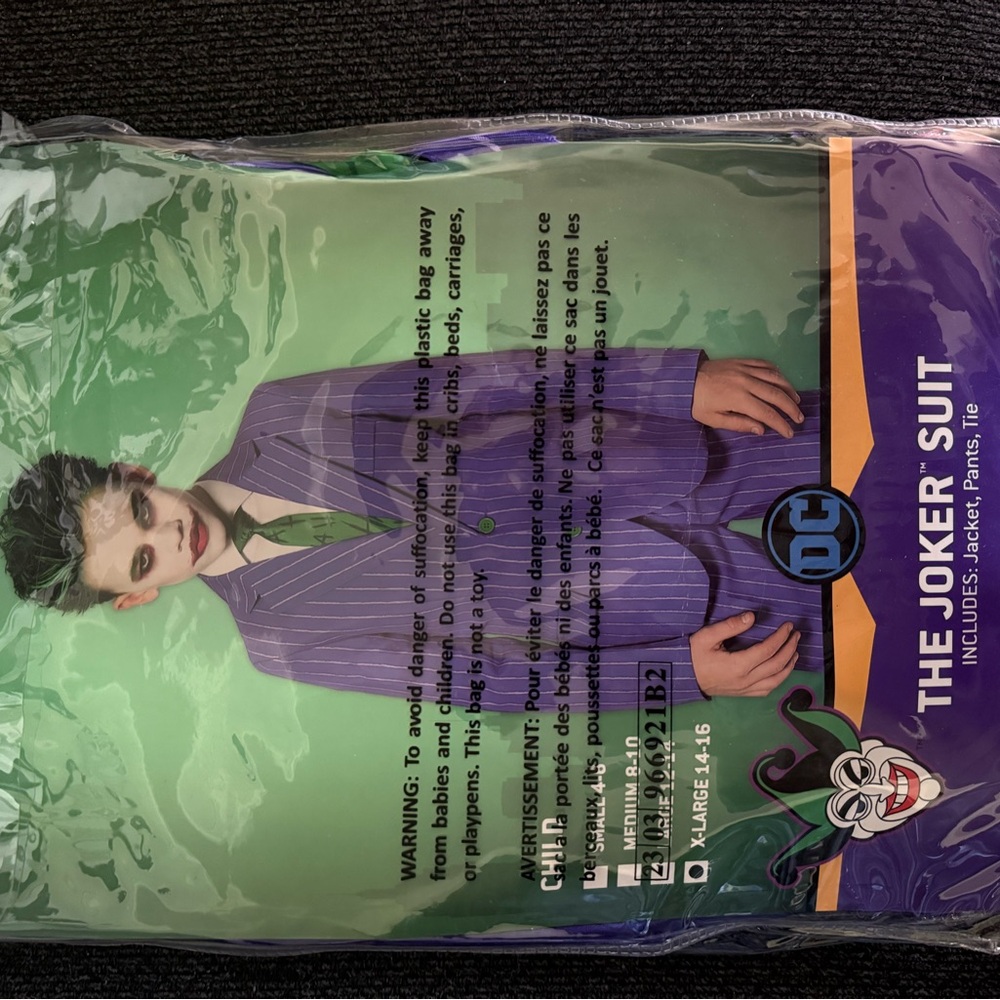DC joker Halloween costume